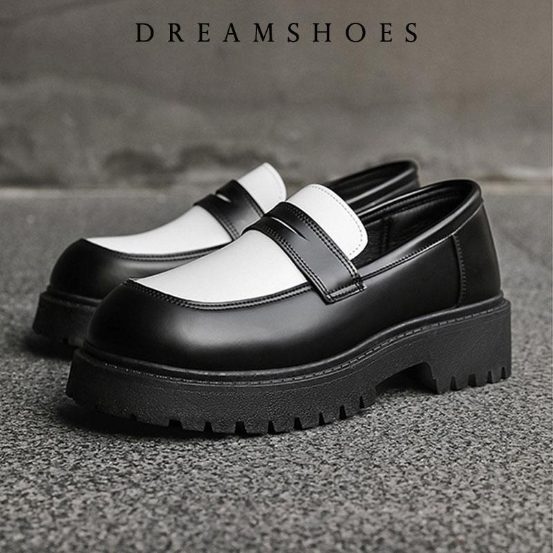 Fashion Shoes Cswo01 Men's Handmade Leather Shoes Platform Loafers Fashion Luxury Slip On Mocassin Business Shoes Homme De Hombre Cm