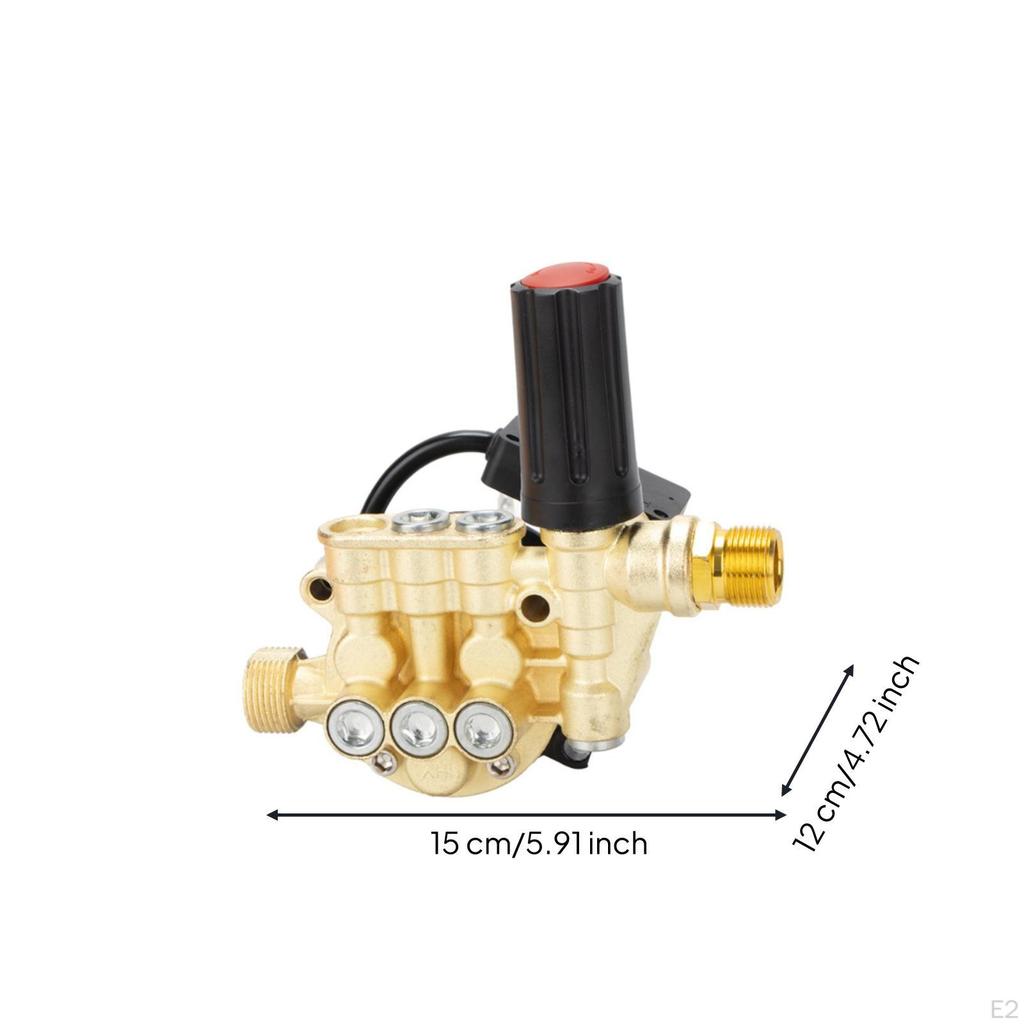 12Plunger Pump Head AdjustablePressure Assembly Replacement for Hobbyists, Homeowners,