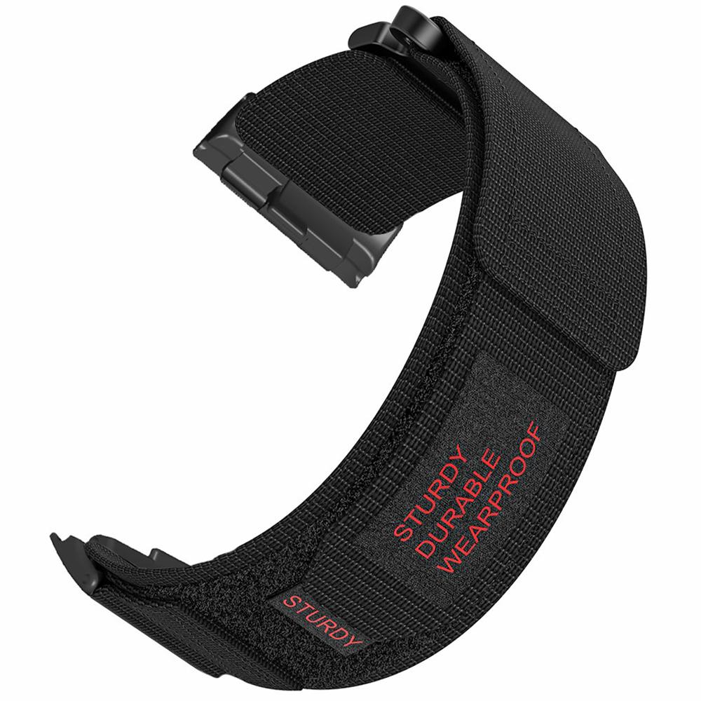 

Для Huawei Watch D Ремешок для часов для альпинизма на открытом воздухе Дышащий нейлоновый ремешок на липучке Black