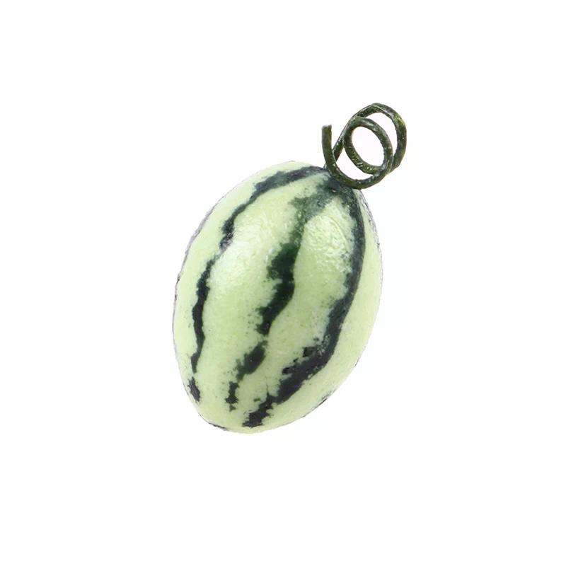 Dollhouse 1pc Mini Fruit Resin Artificial Watermelon Statue for Decoration For Kids Creative Play