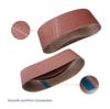 POWERTEC 110060 Sanding Grit Made with aluminum oxide and Endless premium sandpaper for portable belt Replacement sanding belt for DIY Belt, #40,