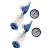 Air Spray Gun Filter Regulator 1 4 Inch Oil Water Separator and Pressure Regulator with Gauge for Paint Sprayer 2 Sets