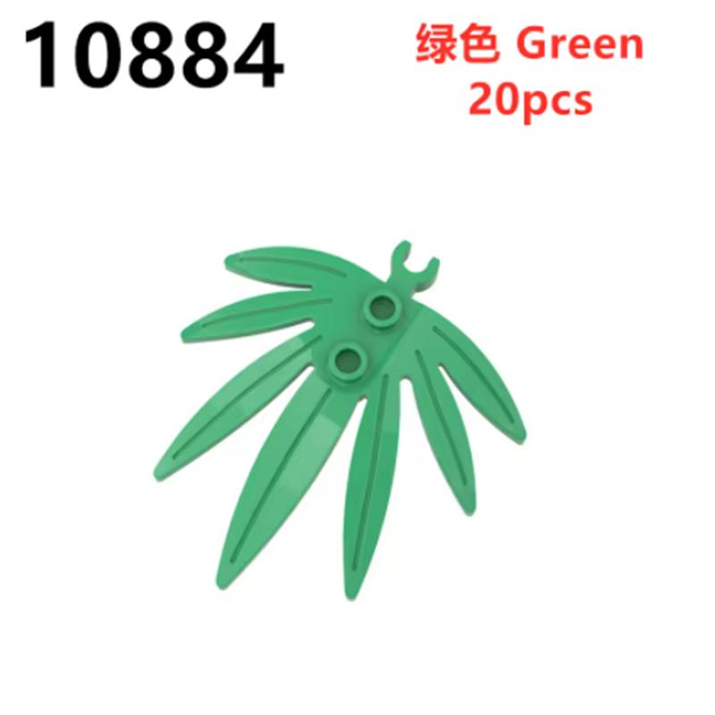 Buildings Blocks Plants Tree Leaf Flower 32606 6064 2417 2423 3741 2435 33291 6255 DIY Compatible Parts Grass Bush Military City