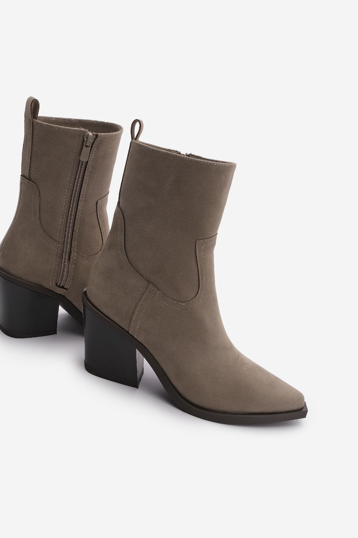 

Women Modern Stylish Fashion Women Pointed Toe Western Boots Fetya Mink 40