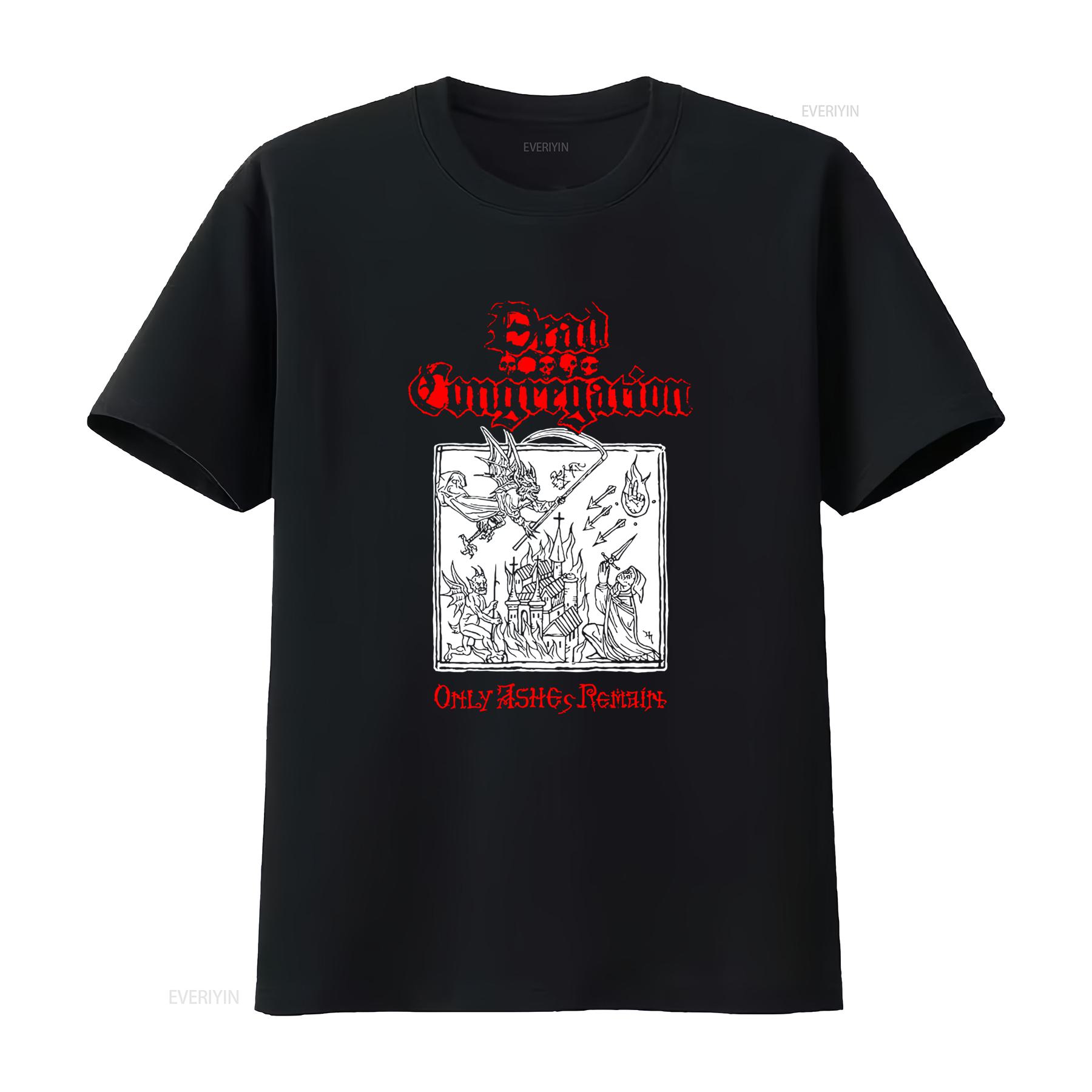 

Dead Congregation Only Ashes Remain 2014 Death Metal T shirt for Men and Women vintage Washed Soft graphic Stylish 4XL