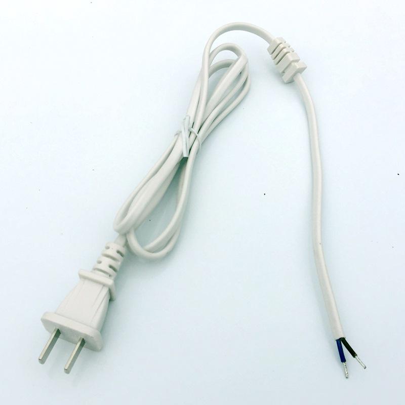 SR Pure Copper Power Cable with Fixed Clip, US/EU/AU/KR Standard Two-Pin & Three-Pin Plugs
