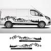 Car Stickers Mountain Graphics Vinyl Decals ForTransit Tourneo Custom Mk6 MK7 MK8 Camper Van Door Decoration Accessories