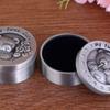 Baby First Tooth Chest Holder Round Shaped Metal Artcraft Trinket