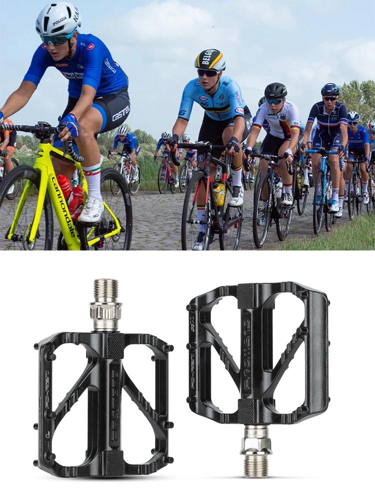 PD-R27 Quick Release Aluminum Bike Pedals, Lightweight Anti-Slip MTB Cycling Accessories