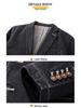 Herren British Style Baumwoll-Denim Freizeit Anzugjacke - Frühjahrs-/Herbstkollektion