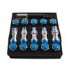 New R40 Style Racing Lock Lug Nuts (20pcs) + 2 Security Key Sets - 44mm Wheel Nuts, M12x1.5