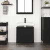VidaXL Bathroom Vanity Unit Black 60x34.5x60 Cm, Toilet Vanity Unit, Under Sink Cabinet, Floor Cabinet of 861892