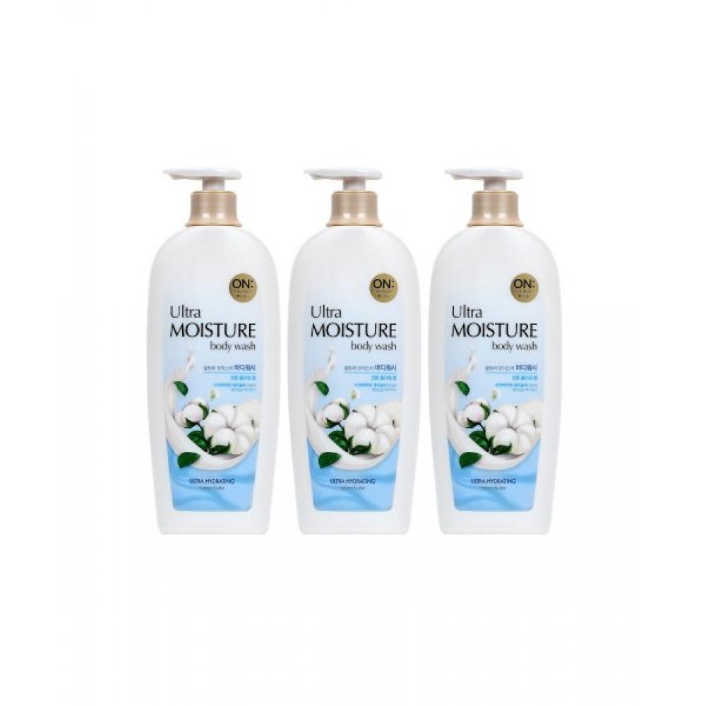 OntheBody Ultra Moisture Cotton Body Wash 785ml 3 Pcs NONE