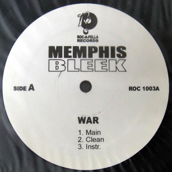 12inch Record MEMPHIS BLEEK - War ROC1003 ROC-A-FELLA US Rap & Hip-Hop/R&B Used