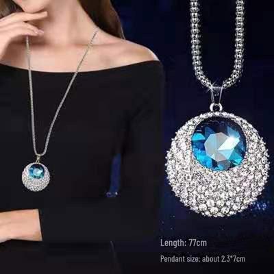 Nuova Collana Lunga Stellata: Pendente in Diamante Moda Coreana per Donna