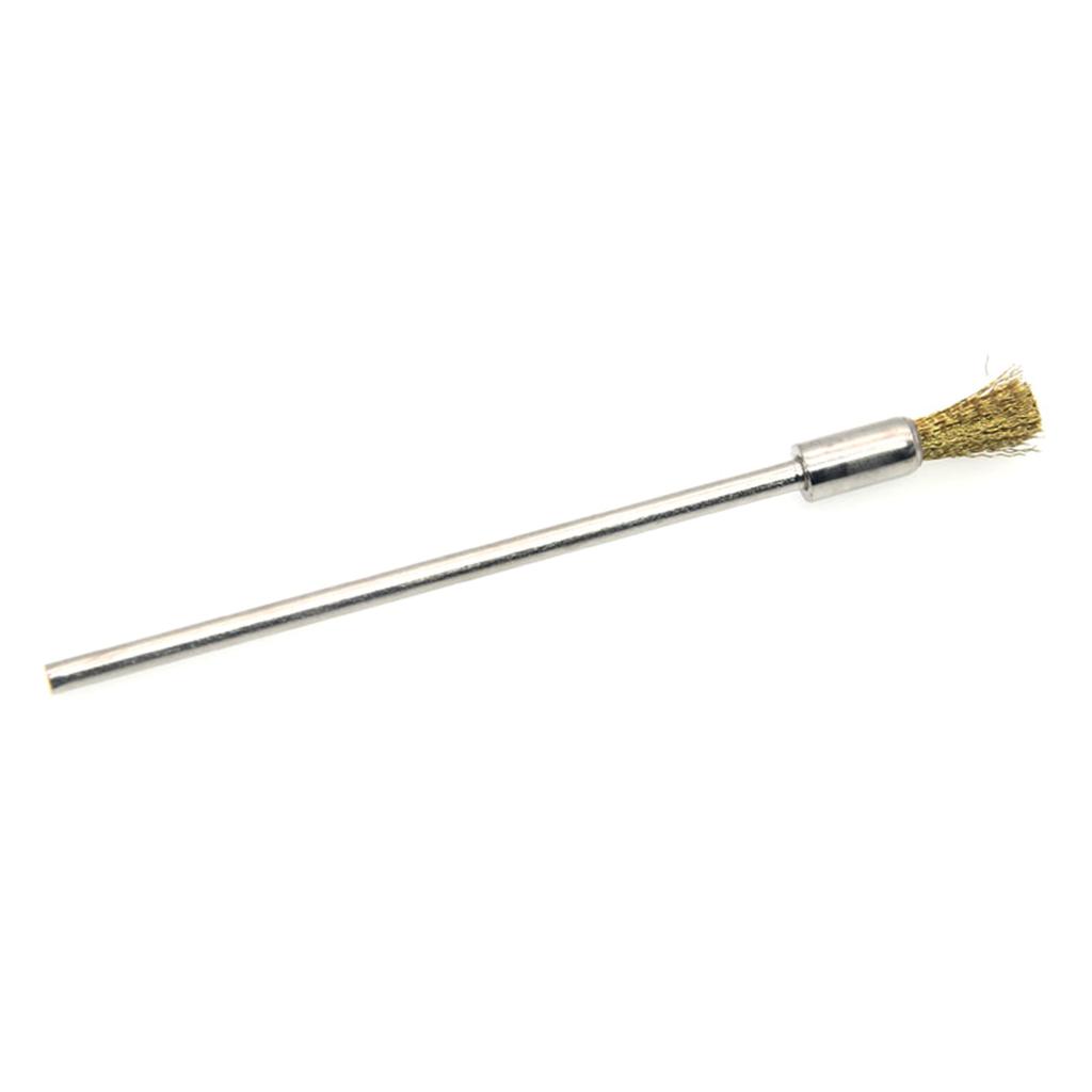 Small Wire Brush Drill Attachment Wire Brush Bit for Various Cleaning Tasks Removing Paint Grime 3mm Diameter Shank