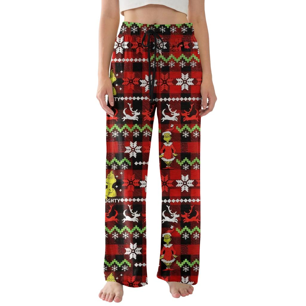 Womens Pajama Pants Lightweight Casual Comfy Palazzo Pants Sleepwear Loungewear Bottoms With Pockets