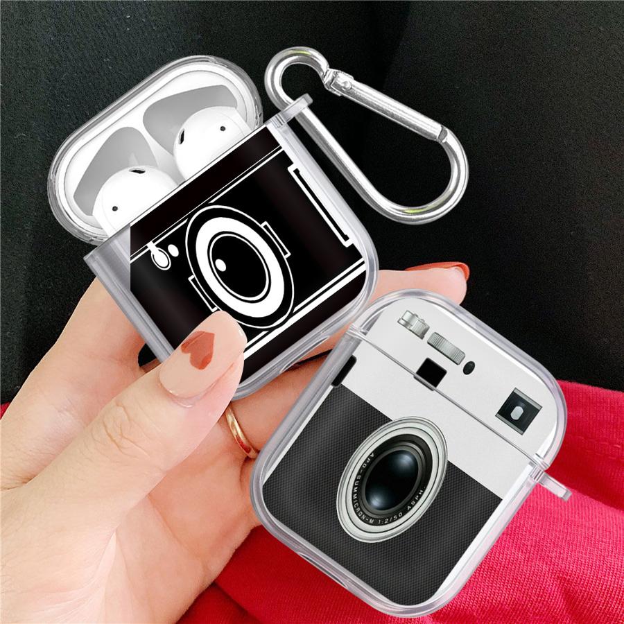Clear Earphone Cases Cover Case For Airpods 4 1 2 3 Pro3 Pro2 Pro Creative Camera Art