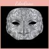 Stunning Chinese Style Half Face Mask For Adults In Elegant Silver And Gold Colors