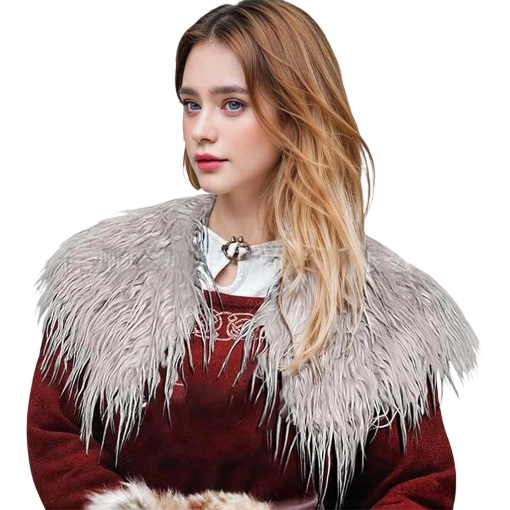 Unisex Faux Grass Cosplay Cloak Shawl Cape