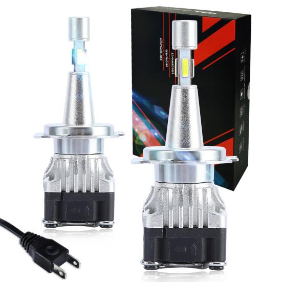 2Pcs LED Bulbs Super Bright 6000K 10000LM IP68 Waterproof H1/H4/H7 Headlights Conversion