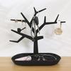 1pc tree shaped modern jewelry rack, used for storing necklaces,earrings,and keys.This display stand is made of durable plastic