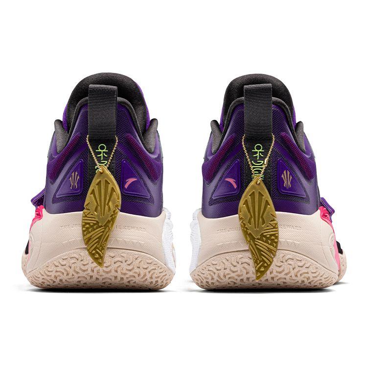 Anta Kai 1 Artysta na Korcie Premiera w Chinach Męskie Sneakersy Fioletowy Różowy Szary 112421102S-7