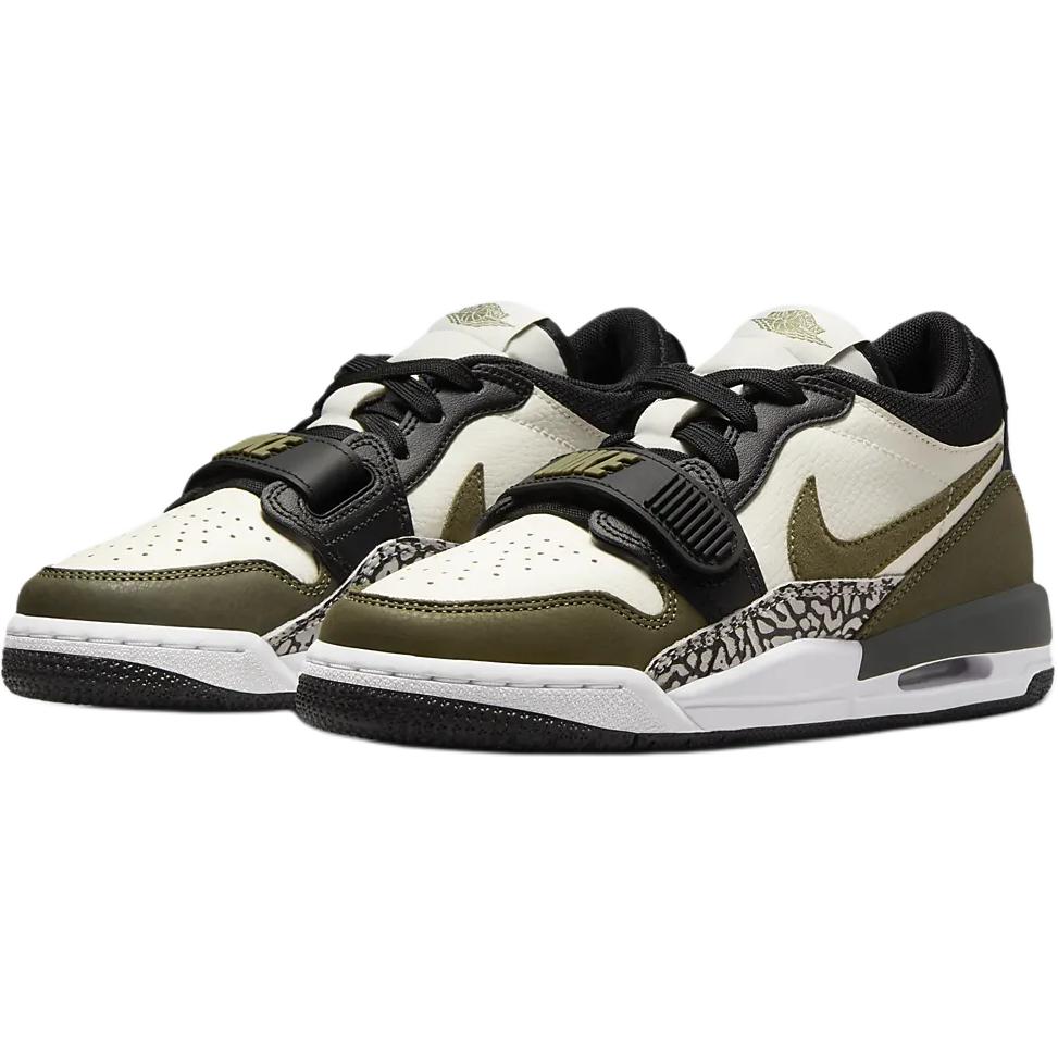 Air Jordan Legacy 312 Low GS Medium Olive Kids Sneakers White Sail Black CD9054-120