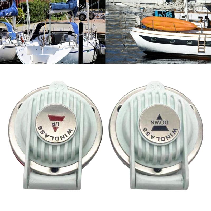 Pair 12V 24V Windlass Foot Switch Winch Foot Switch Up and Down Winch Switch Replacement Boat Foot Switch