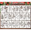 Wildflower Painting Template  Reusable Painting  Flowers and Plants  Inkjet Pet Graffiti  Washable