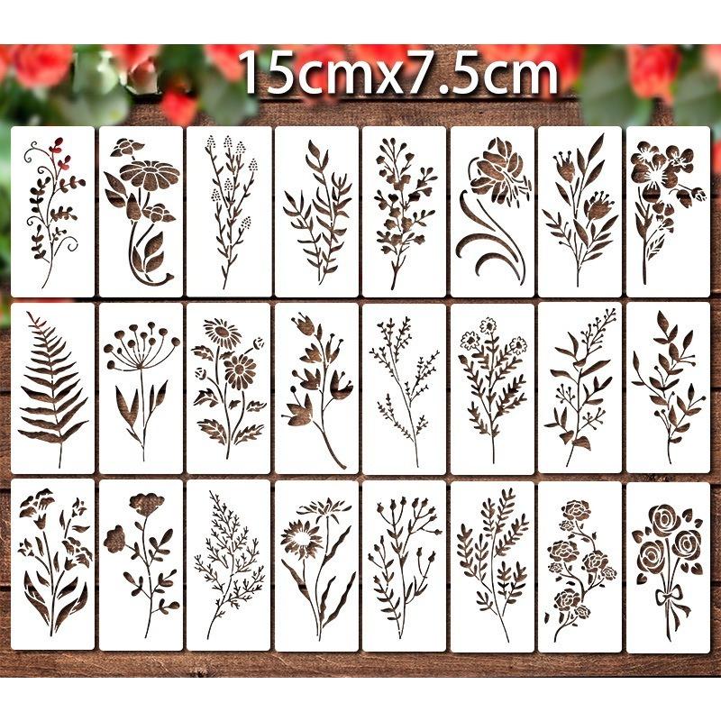 Wildflower Painting Template  Reusable Painting  Flowers and Plants  Inkjet Pet Graffiti  Washable