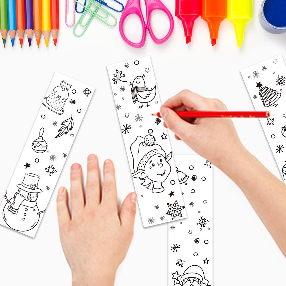 32, Coloring Bookmarks, Back to School Season, Christmas, Halloween, Teacher's Day, suitable for readers and birthday gifts.