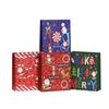 6/10pcs StoBag Christmas Party Paper Tote Bags Recyclable Gift Bags for Candy Cookies Classroom Exchange Winter Events