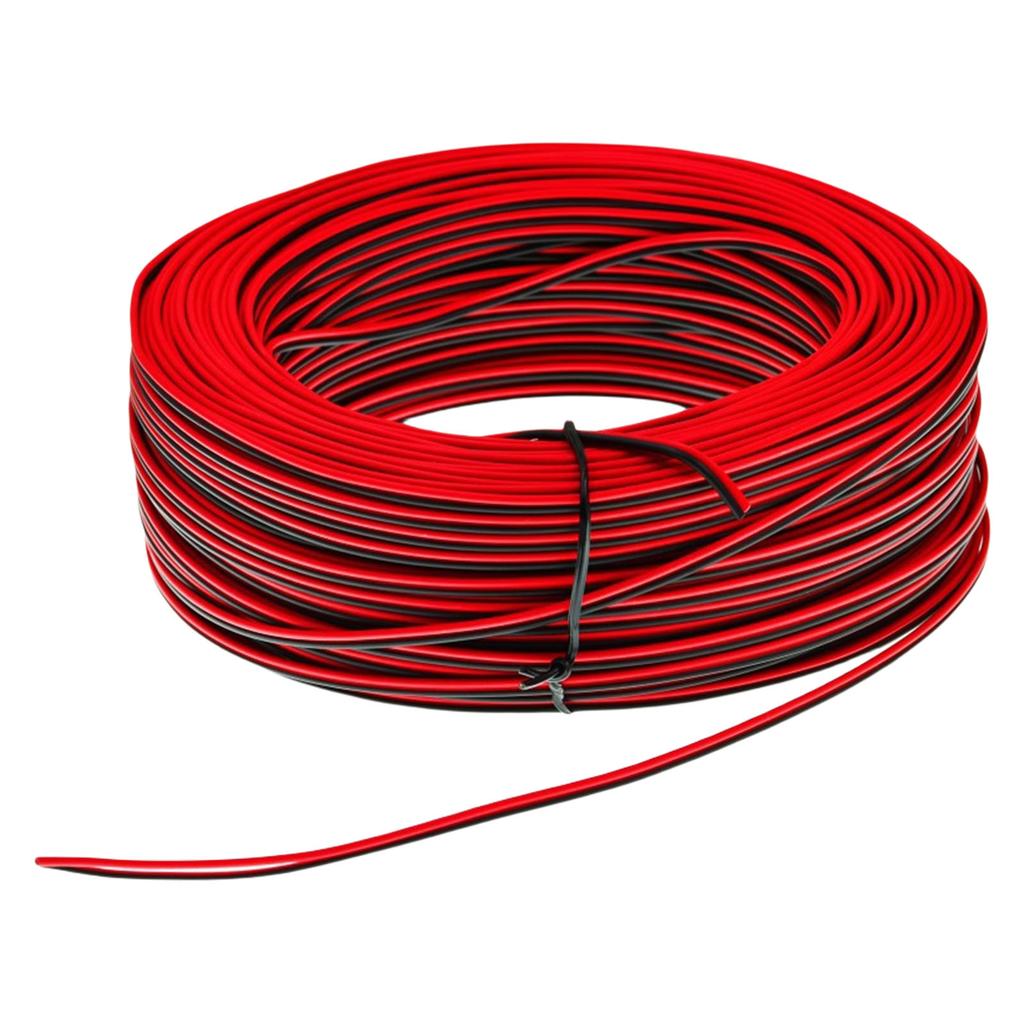 Flerbruks 80m 22AWG Dobbelleder Elektrisk Ledning Dekorasjon for LED-striper og Prosjekter i Livlig Farge