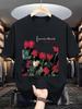 Men'S And 'S Concrete Blonde Bloodletting Red Roses Unisex T-Shirt, Soft, All Season Casual Streetwe