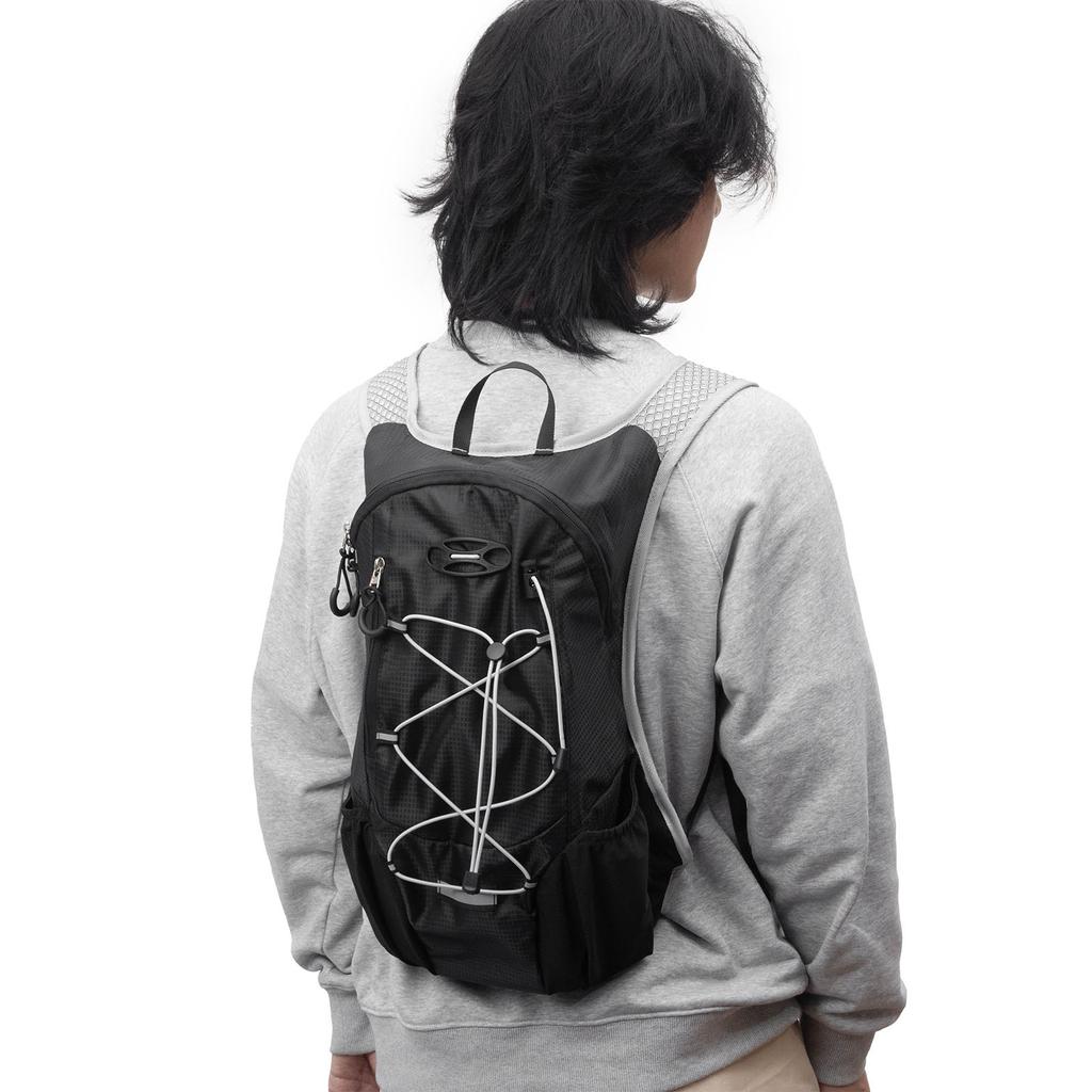 Foldable Cycling Hiking Backpack – 20L Lightweight Daypack with Helmet Carrier, Water-Resistant Outdoor Travel Backpack for Men Women less