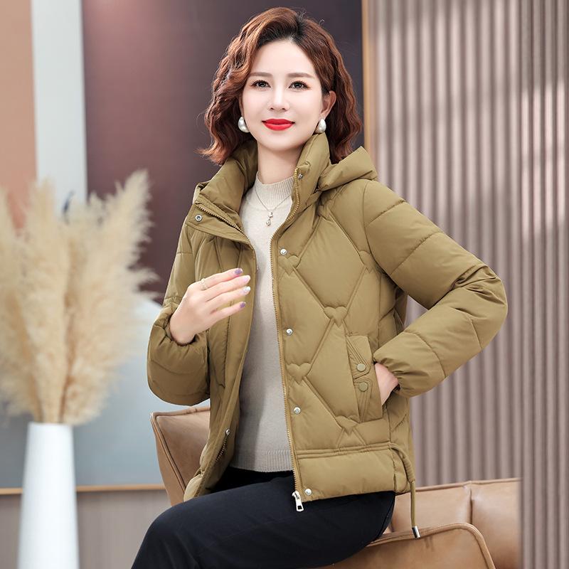 Winter New Middle-aged and Elderly Cotton-padded Jacket, Foreign-style Warm Cotton-padded Jacket Short