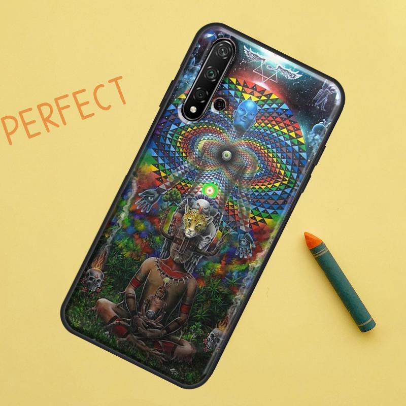 Spiritual Trippy Psychedelic For Huawei Nova 8i 12i 11i 12s Y73 Y72 Y61 Y91 Y90 Y70 Y60 9 10 SE P30 P40 Lite P60 Pro Case