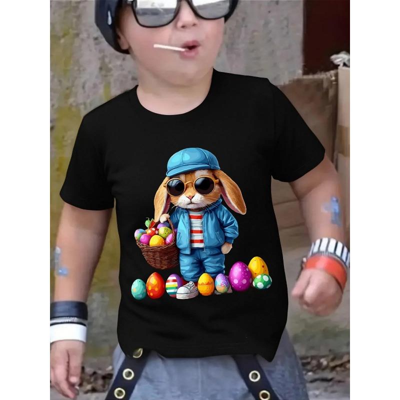 European sizes Little Boys T-Shirt Soft And Comfortable Everyday Top, Suitable for Home, Outdoor, And Sports Activities, Comfortable And Breathable