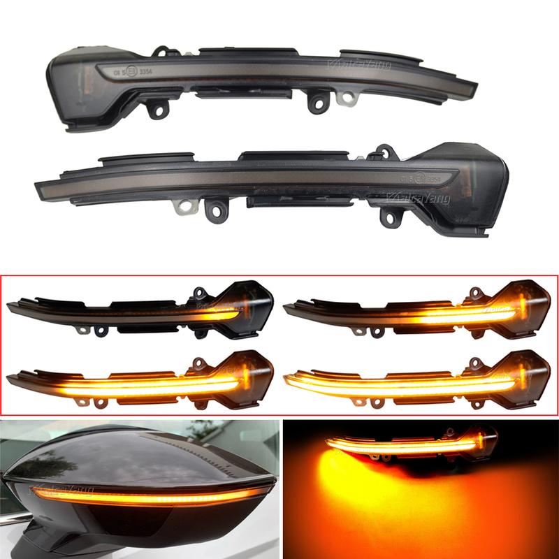 2x LED Dynamic Turn Signal Blinker For Seat Leon III 5F ST FR Cupra Arona KJ7 Ibiza 6F Sequential Side Mirror Indicator Light