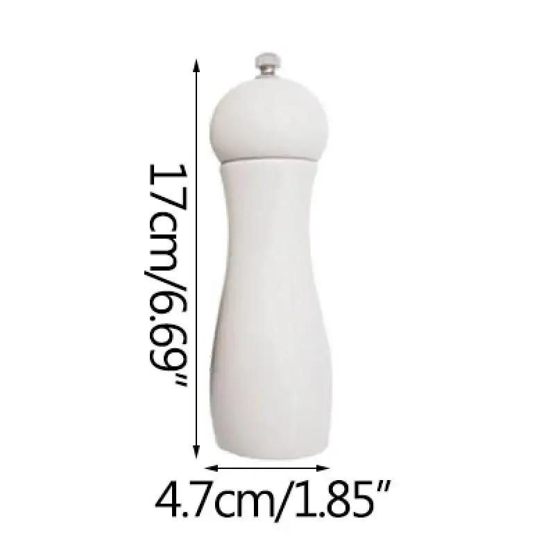 6" Manual Pepper Grinder Oak Wood Salt And Pepper Mills Spice Salt Shakers With Adjustable Ceramic Grinder Kitchen Cooking Tools