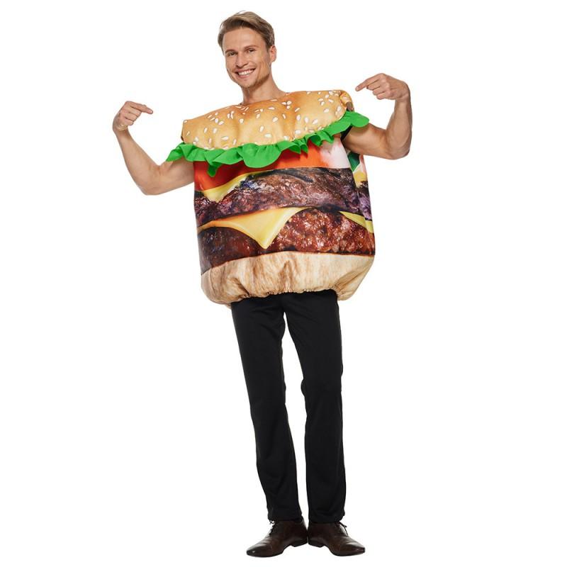 Adult Halloween Costume Funny Hamburger Outfit Stage Performance Cosplay Party