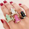 Colorful Enamel Frog Shaped Animal Rings for Women Europe America Personality Trendy Finger Jewelry Cute Gifts