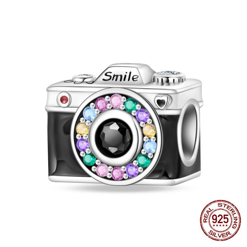 Fit Charms Fororiginal Bracelet 100% Copper Black Leica Camera Diy Jewelry Making Women'S Gift