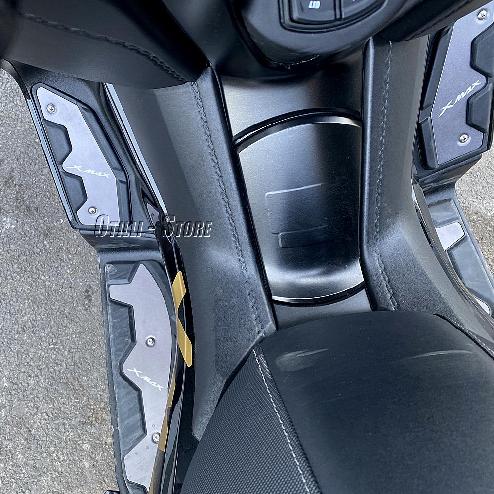 Motorrad Für YAMAHA XMAX 400 300 250 125 Pedal Rutschfestes Fußpolster Pedal Aluminium+Gummi X-MAX125 X-MAX250 X-MAX300 X-MAX400