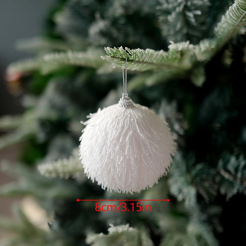Bolas de copos de nieve creativas para Navidad, adornos para árboles de Navidad, bolas de espuma colgantes para Navidad