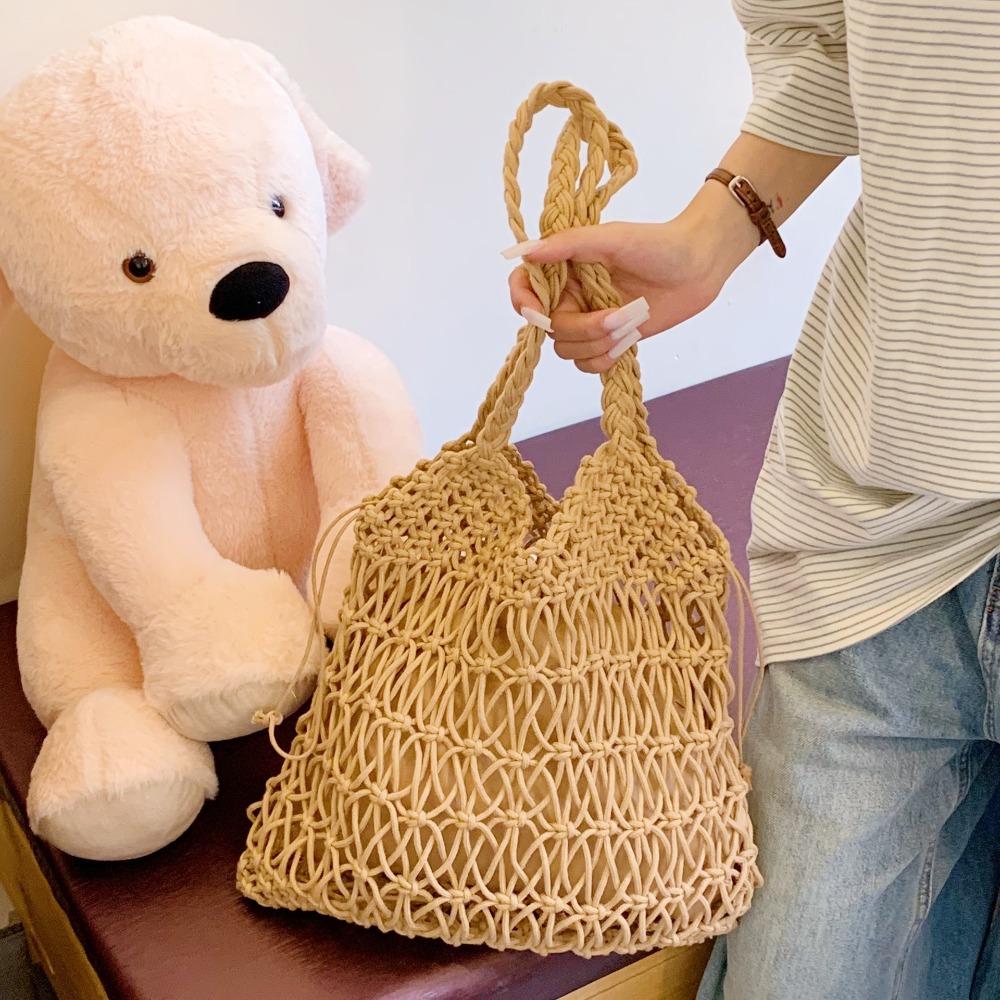 2025 Summer Weaving Hollow Out Shoulder Bags Large Capacity Beach Vacation Straw Bags For Ladies Travel Holiday Hansbags