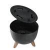 KADAX Flower Pot Planter 29cm Cover + Insert Legs Cork Flower Stand Black