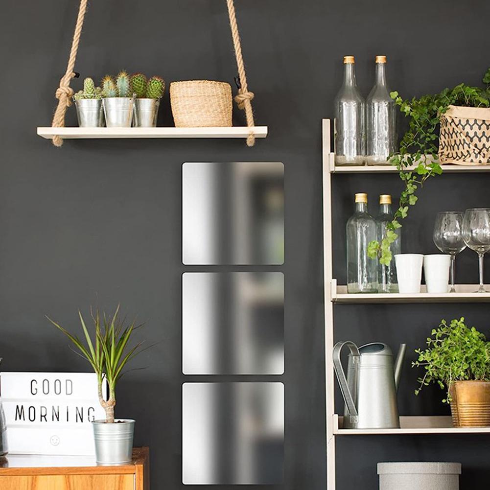 Home Room Decor Flexible Plastic Mirror Wall Mirror Wall Mirror Tiles