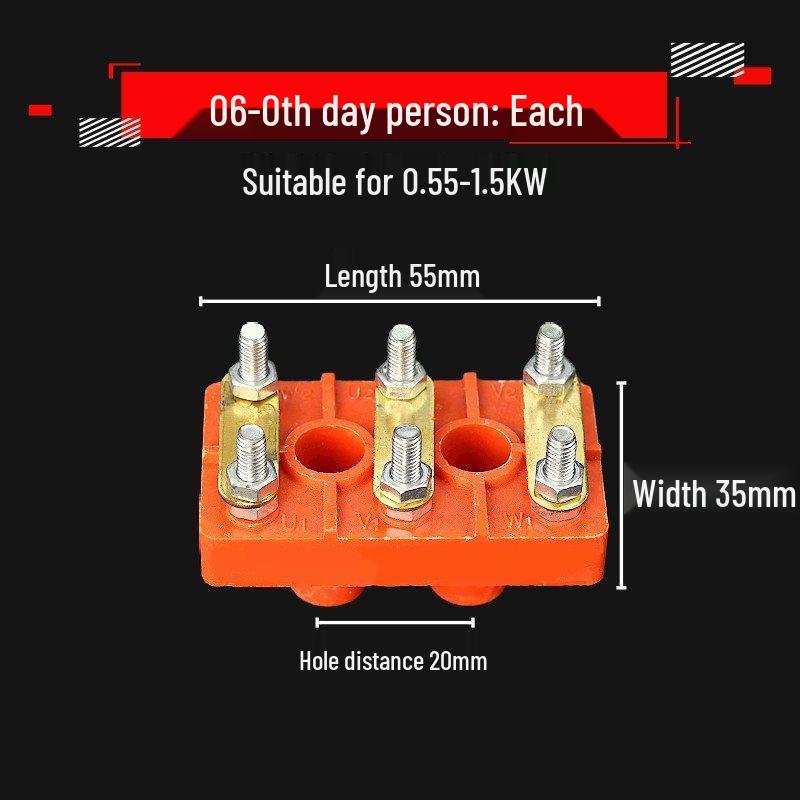 

Three-Phase Motor Terminal Box Y-Connection, Thickened Motor Terminal Y132Y315 Accessories